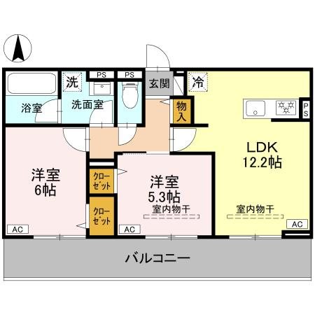 La　Maison天川原一丁目B 間取り図