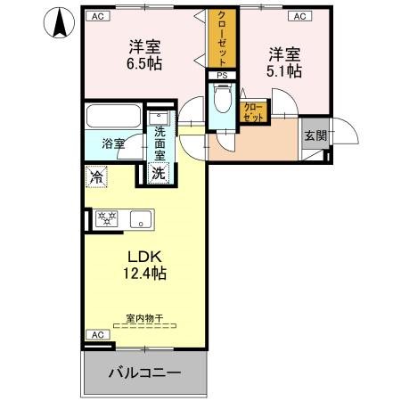 La　Maison天川原一丁目B 間取り図