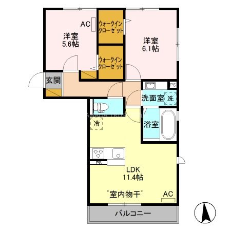 シュシュポルト 間取り図