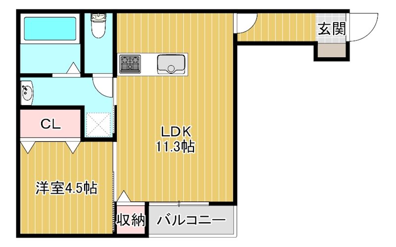 リーブス大橋 間取り図