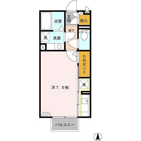 カーサHAKODA 間取り図