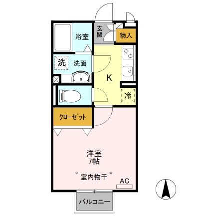 カーサHAKODA 間取り図