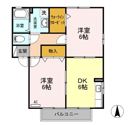 サニーウェルＡＢ 間取り図