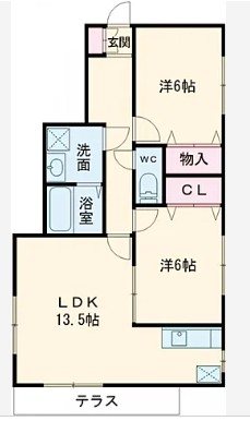 MIKIハイツ２　 間取り図