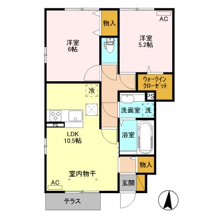 キャッツアイ 間取り図
