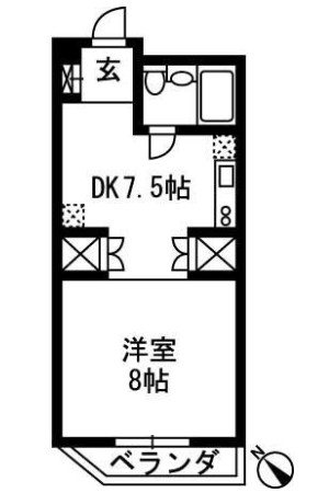清水マンション 間取り図
