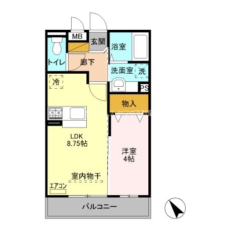 オペラハウス上大島A 間取り図