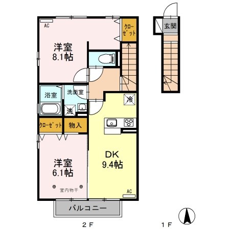 ノーブルメゾンB 間取り図