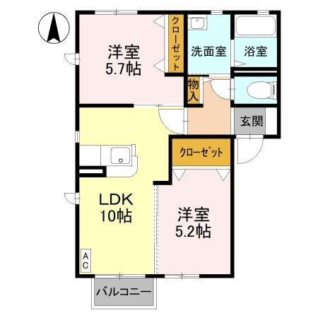 クレシェンテ 間取り図