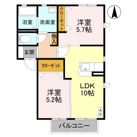 クレシェンテ 間取り図