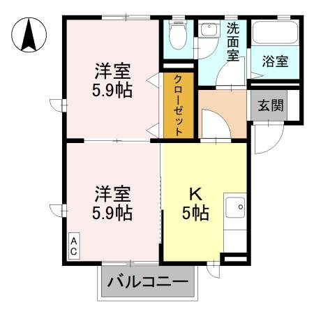 クレシェンテ 間取り図