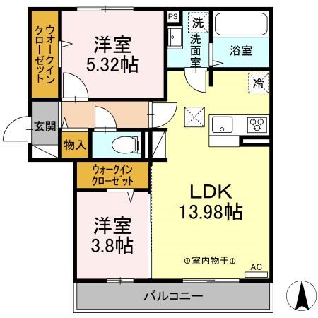 カサソレイユ 間取り図