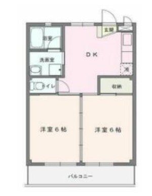 第五大島マンション 間取り図