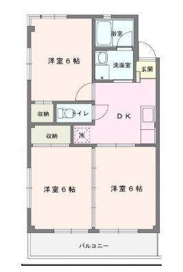 第五大島マンション 間取り図