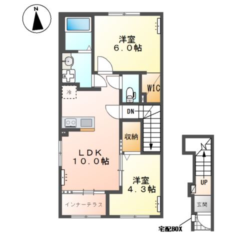 （仮）朝倉町新築アパート 間取り図