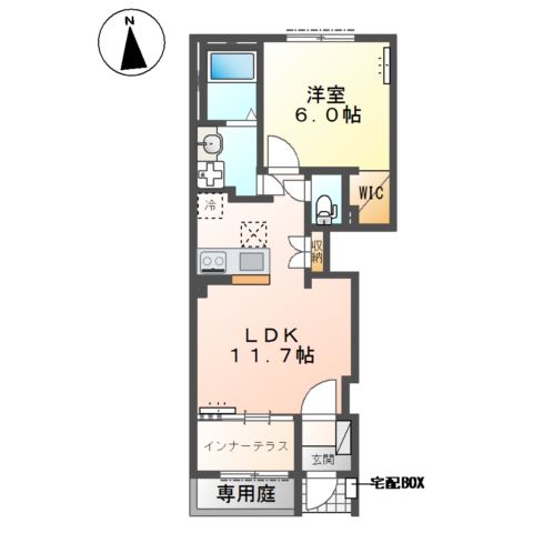 （仮）朝倉町新築アパート 間取り図