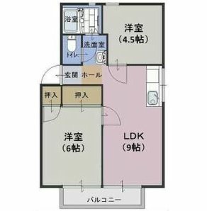 エスポワールA 間取り図