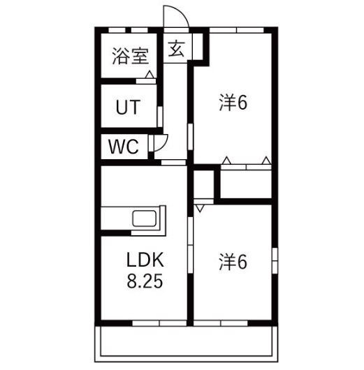 パークハイツⅡ 間取り図
