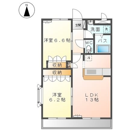 モデルナ江木 間取り図