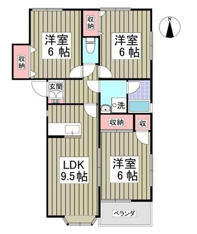 福島ハイツ 間取り図