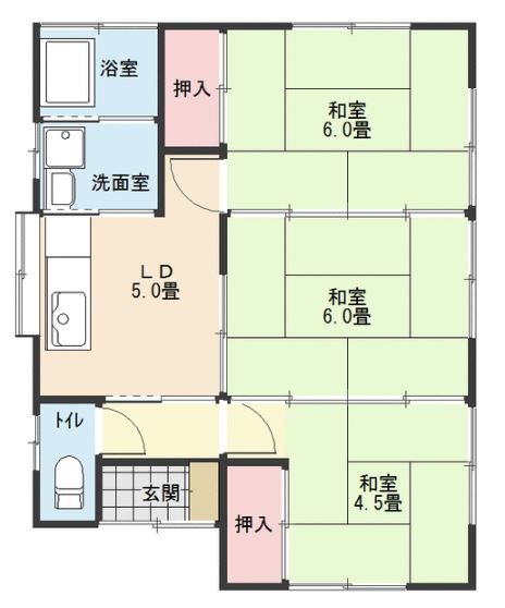 野村住宅　B号棟 間取り図