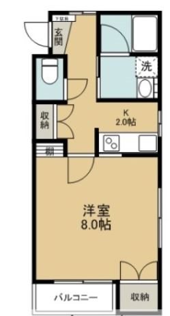 文京町山岸ハイツ 間取り図