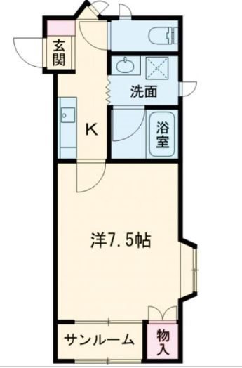 本町山岸ハイツ  間取り図