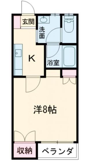 文京町山岸ハイツ 間取り図