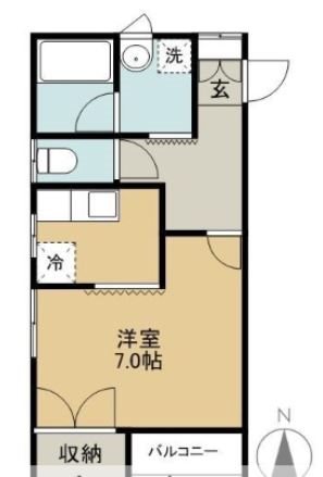 南町山岸ハイツ １ 間取り図