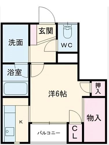 南町山岸ハイツ 2 間取り図
