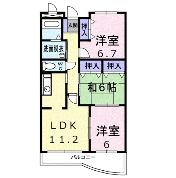 ピュアー双葉 間取り図