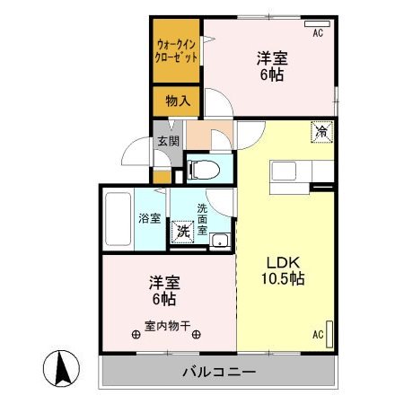 レーブ中泉 間取り図