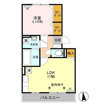 レーブ中泉 間取り図
