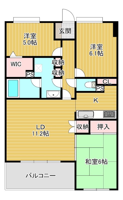 ラシーナ高崎 間取り図