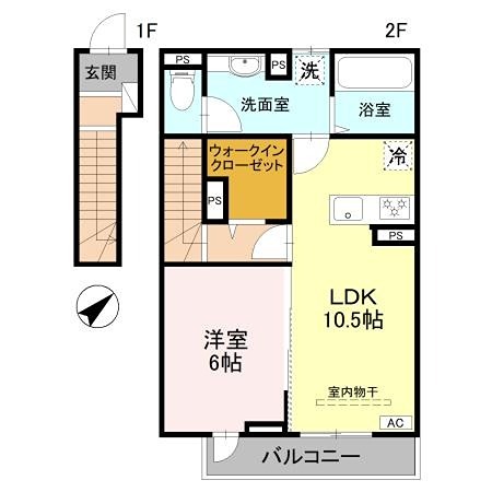 &amp;Sigma;residence歌川町 A棟  間取り図