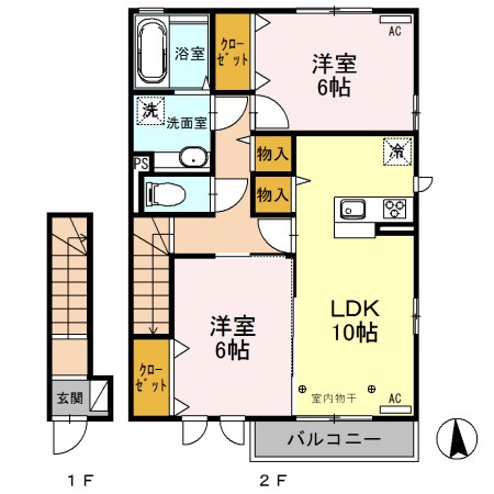 フェリーチェC 間取り図