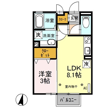 オー・ピュール 間取り図