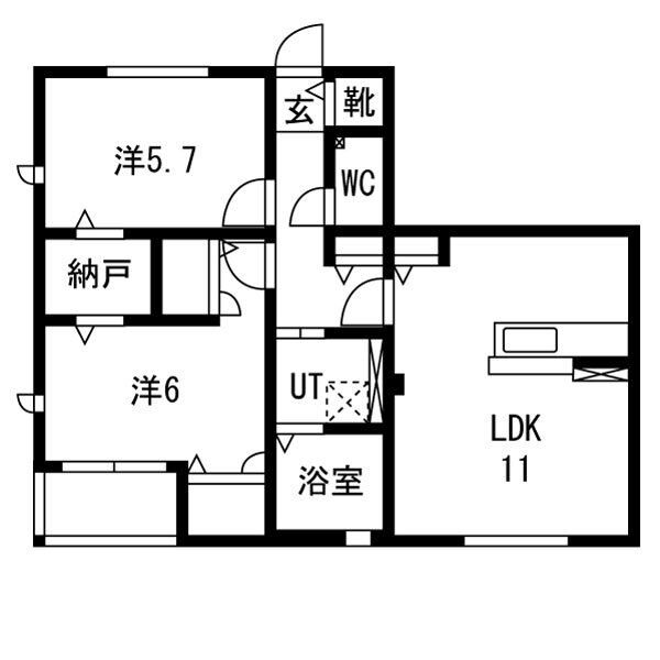 ウイングクレストC 間取り図