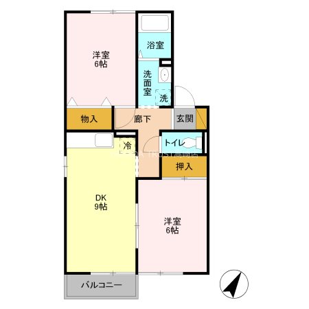 セジュール八千代 間取り図