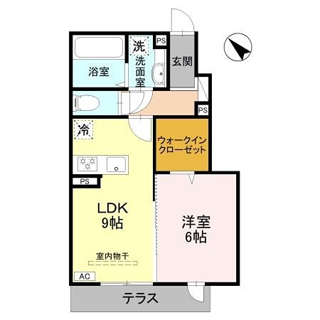 &amp;Sigma;residence歌川町 B棟  間取り図