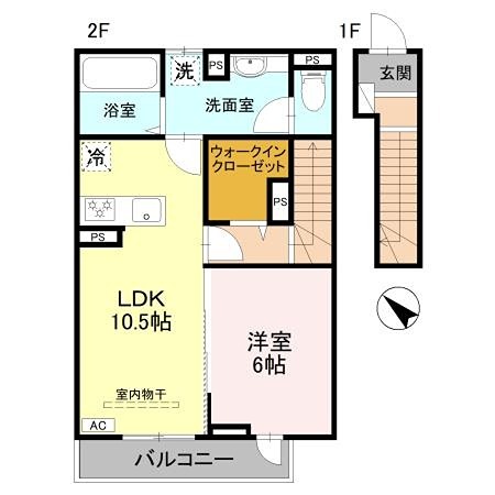 &amp;Sigma;residence歌川町 B棟  間取り図
