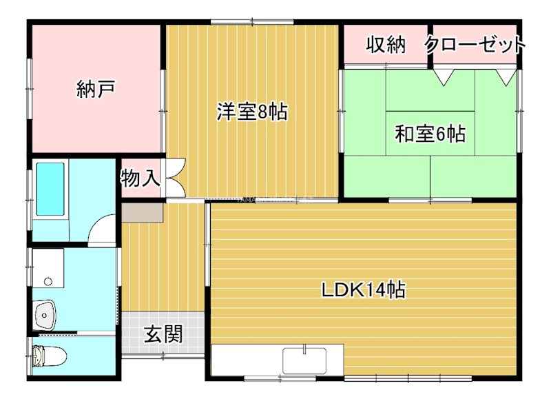 上小出町戸建賃貸 間取り図