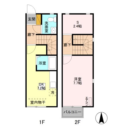アリビオ  Ｂ 間取り図