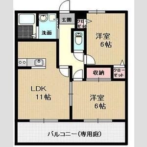 フォンテーヌB 間取り図