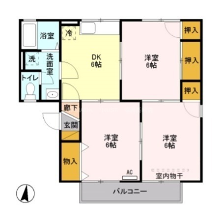 グリーンパーク倉賀野　B 間取り図