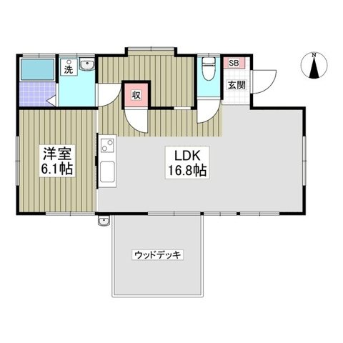 稲荷ガーデンハウスB　 間取り図