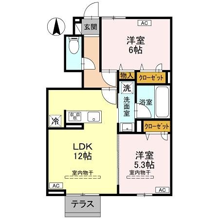 ウィル・クレストⅡ 間取り図