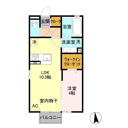 クレール・シェル 間取り図