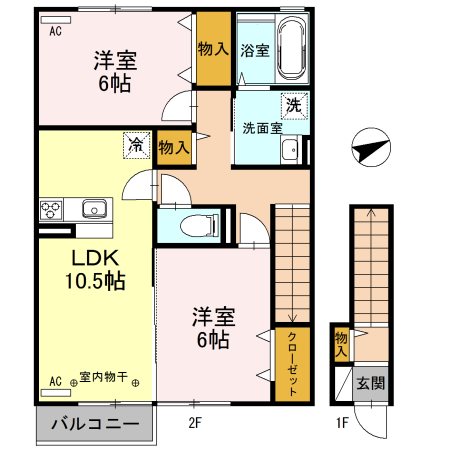 プレシャス藤岡A 間取り図
