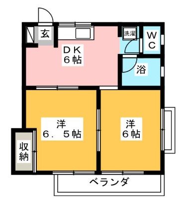 三樹ハイツ天川 間取り図
